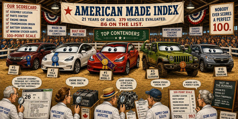 Which American car brands make vehicles in the USA?