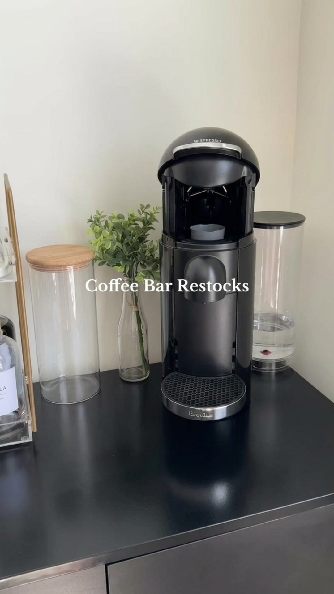 Coffee bar restock and organization ideas