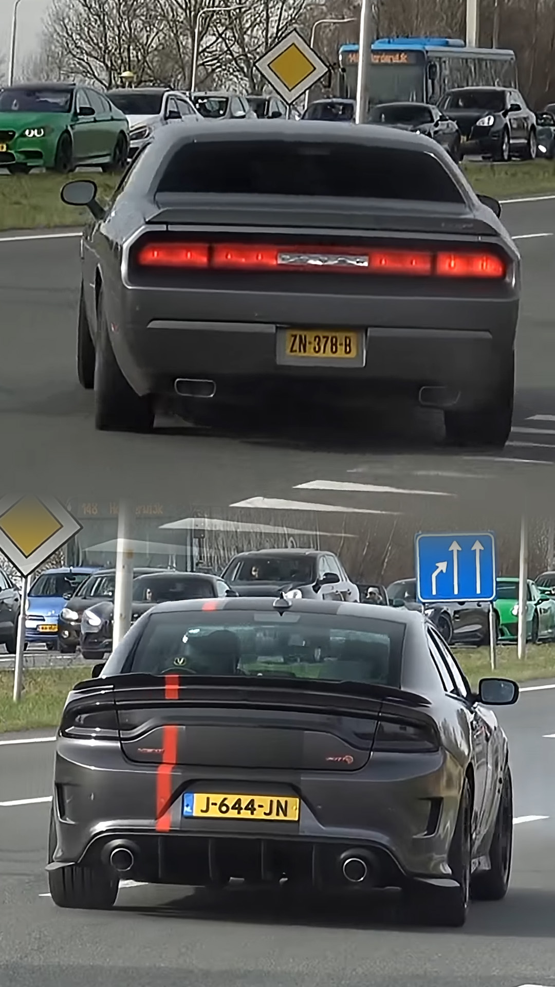 Challenger vs Charger shows the difference in one glance
