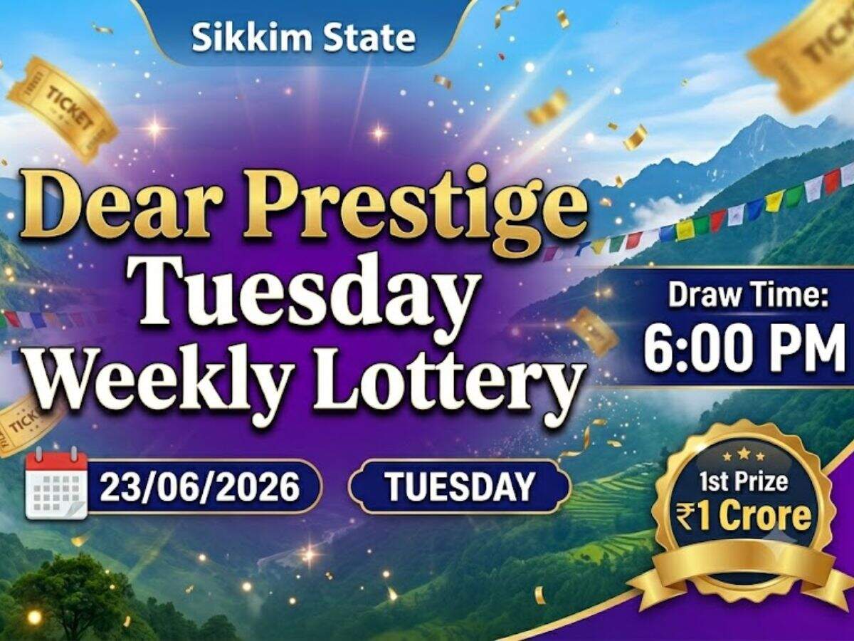 Sikkim lottery result today (23-06-2026): Check Dear Prestige Tuesday ...