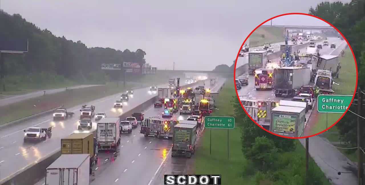 Lanes reopen more than 5 hours after crash on I-85, officials say