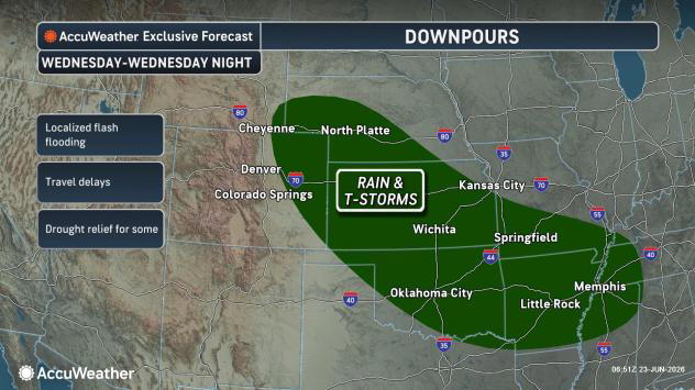 Central US storms to bring daily dose of severe weather, flood risk