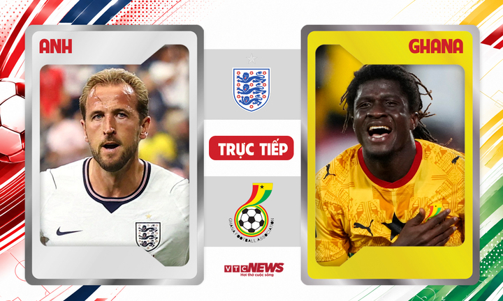 Trực tiếp bóng đá Anh vs Ghana 3h ngày 24/6, bảng L World Cup 2026