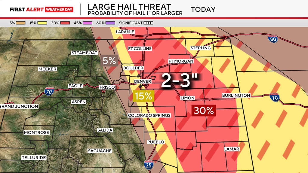 Very large hail possible in Colorado as severe storms threaten Front ...
