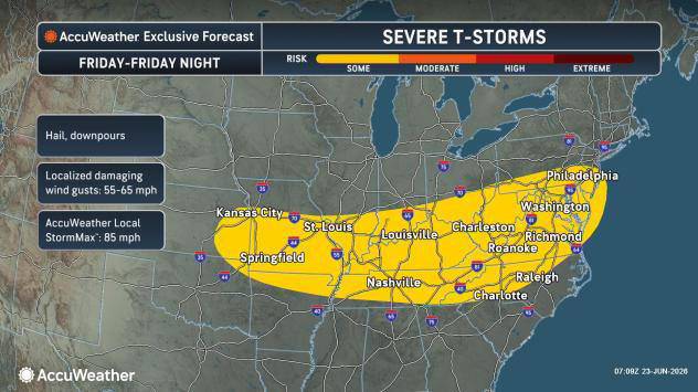 Central US storms to bring daily dose of severe weather, flood risk