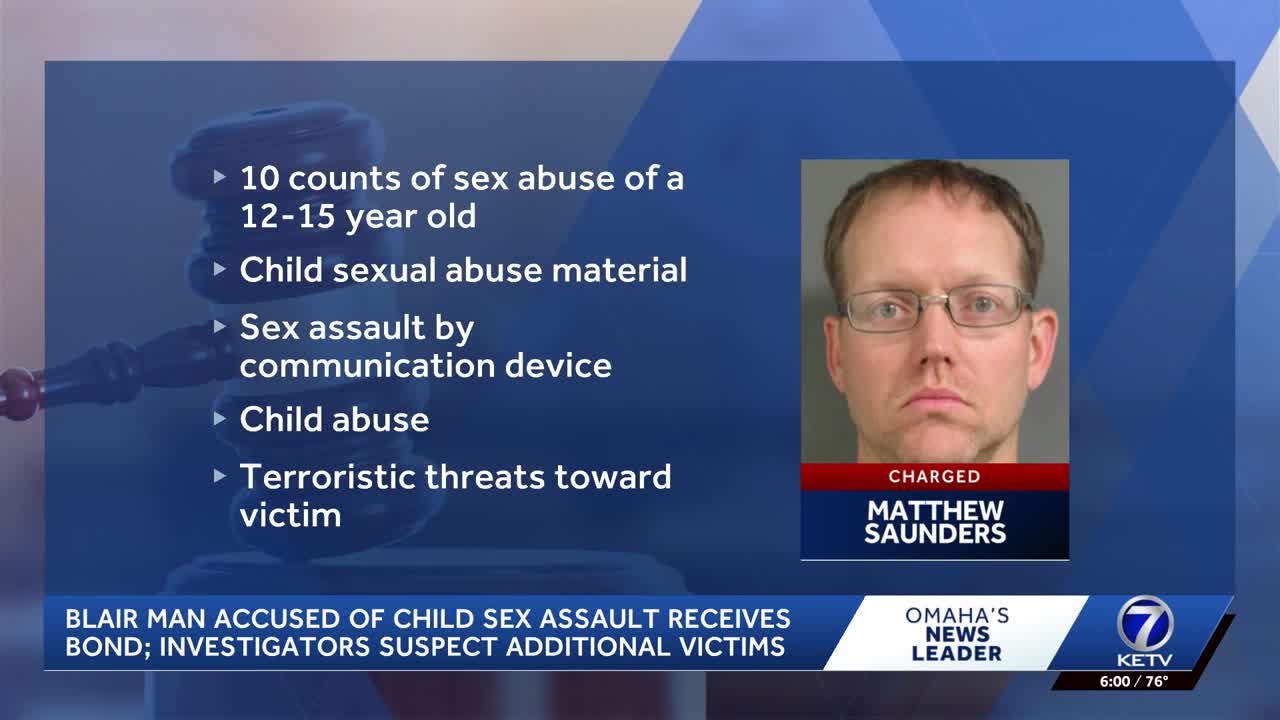 Blair man facing multiple charges of child sex assault held on bond