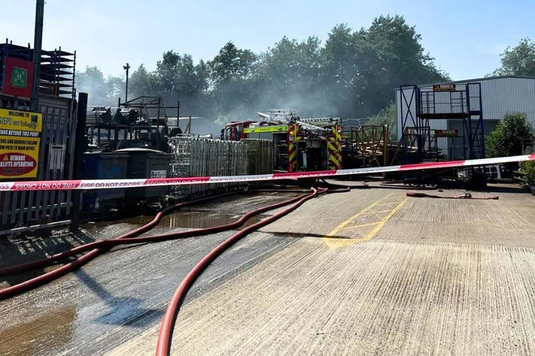 Emergency services called to large fire in Kettering as smoke billows ...