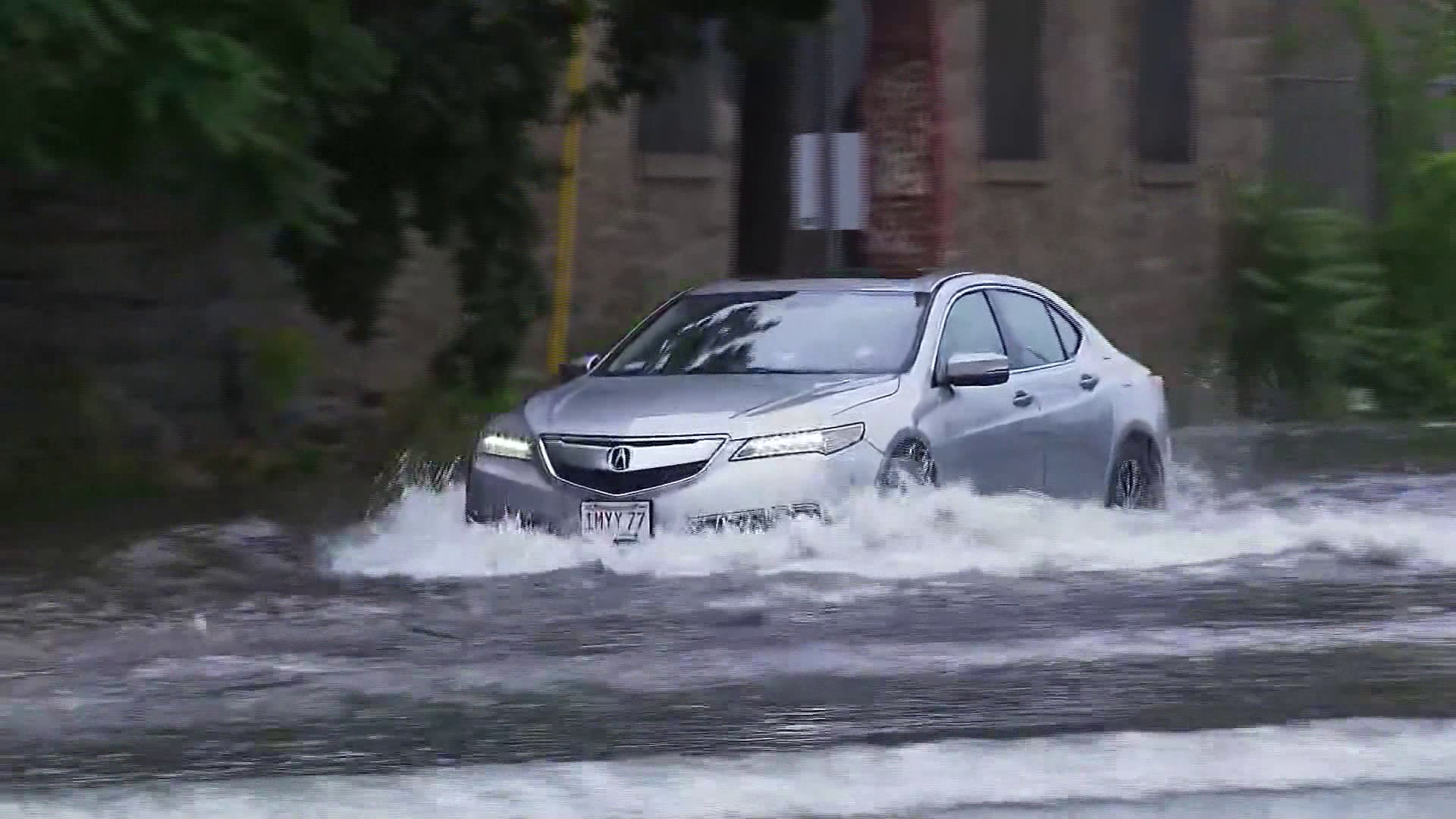 Flash flooding turns Fall River streets into rivers after heavy rain