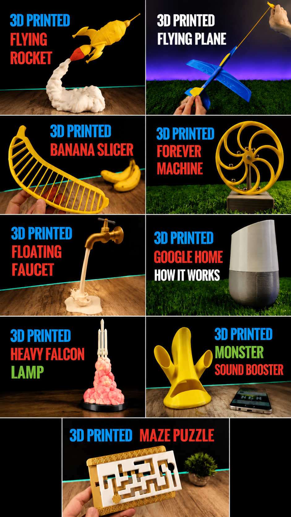 10 cool 3D printing ideas and satisfying timelapses