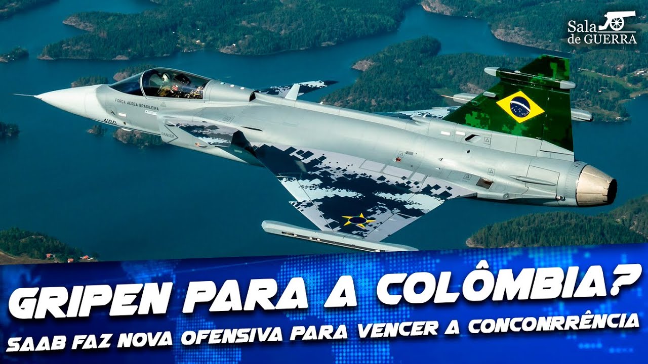 Gripen para a Colômbia? Saab faz nova ofensiva para vencer a concorrência