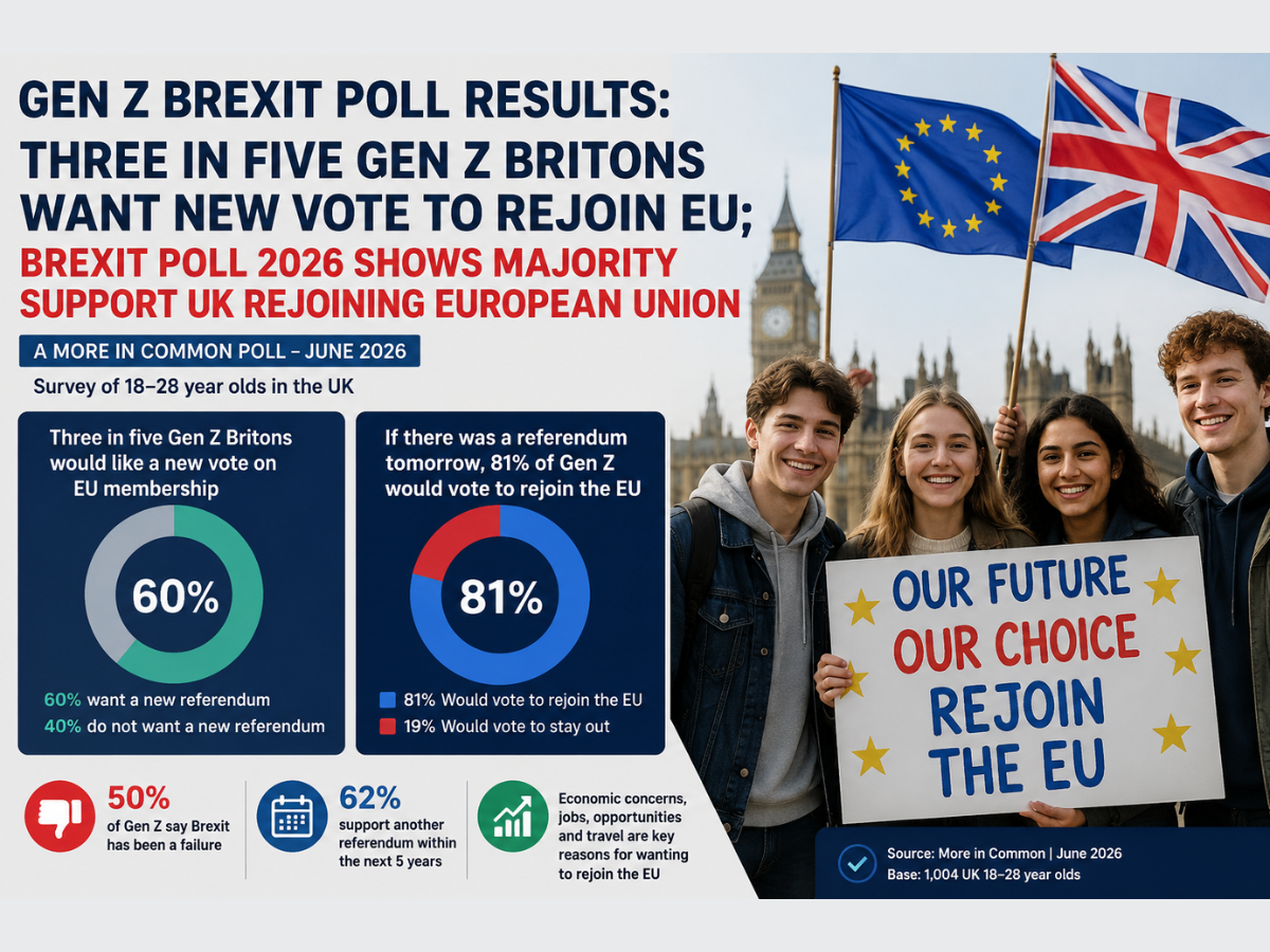 Gen Z Brexit poll results: Three in five Gen Z Britons want new vote to ...