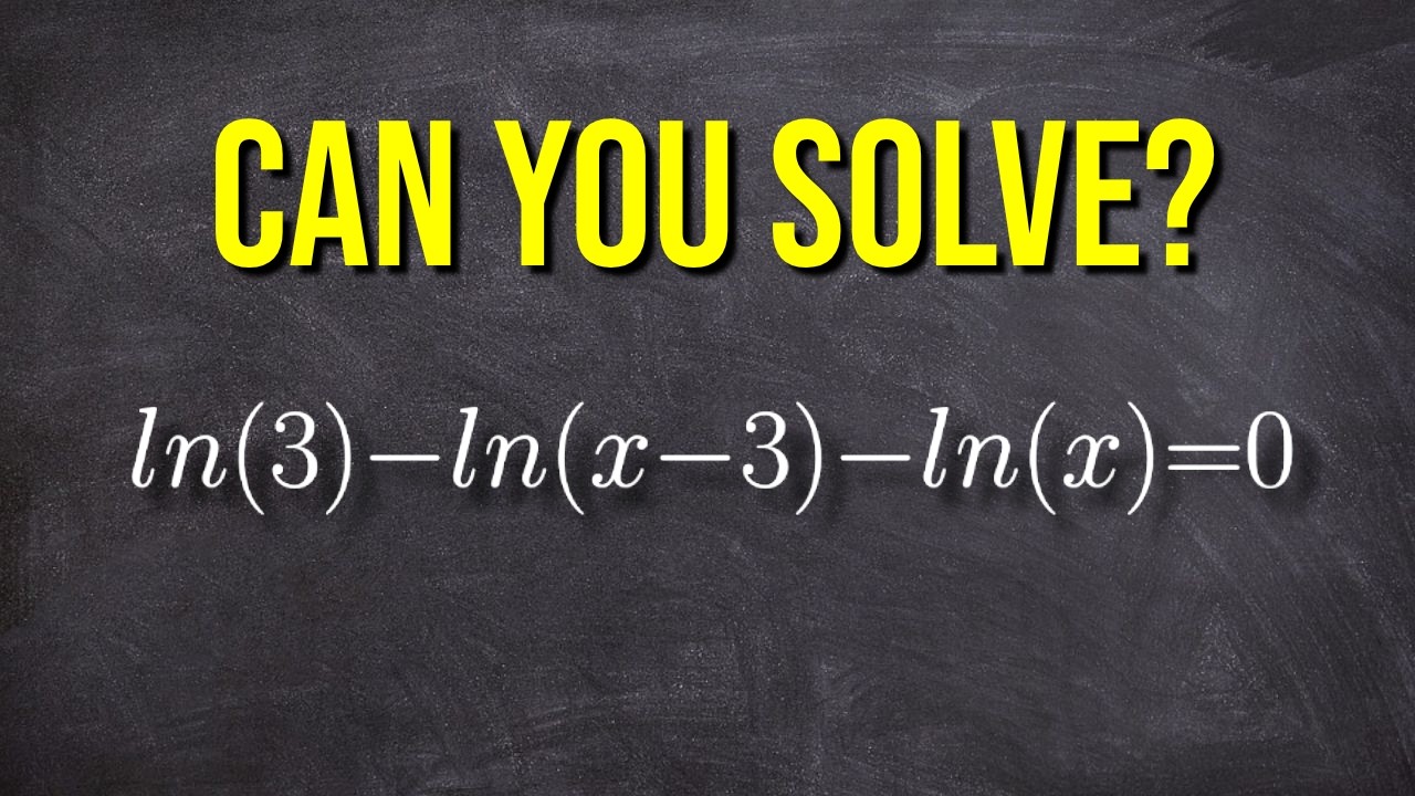 Logarithmic equations that confuse everyone