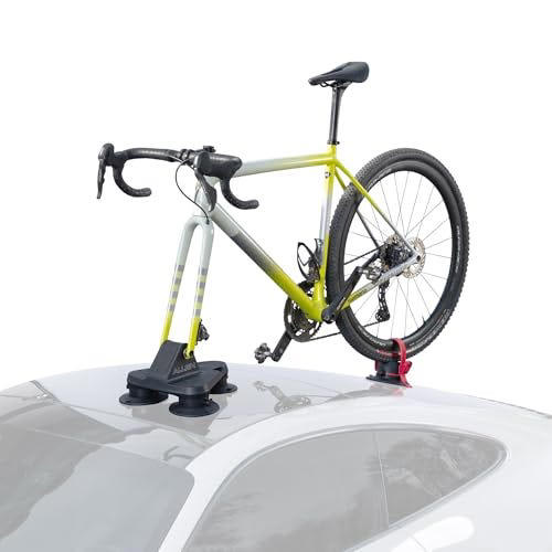 This compact bike rack uses smart suction to fit sports cars ...