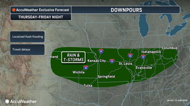 Central US storms to bring daily dose of severe weather, flood risk
