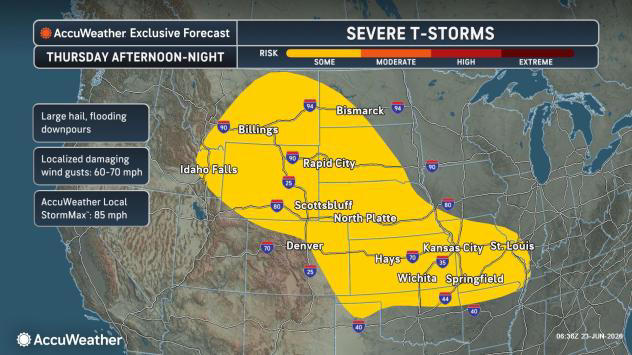 Central US storms to bring daily dose of severe weather, flood risk