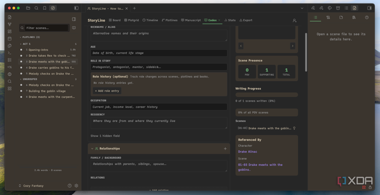The StoryLine plugin turned Obsidian into my favorite writing tool ...