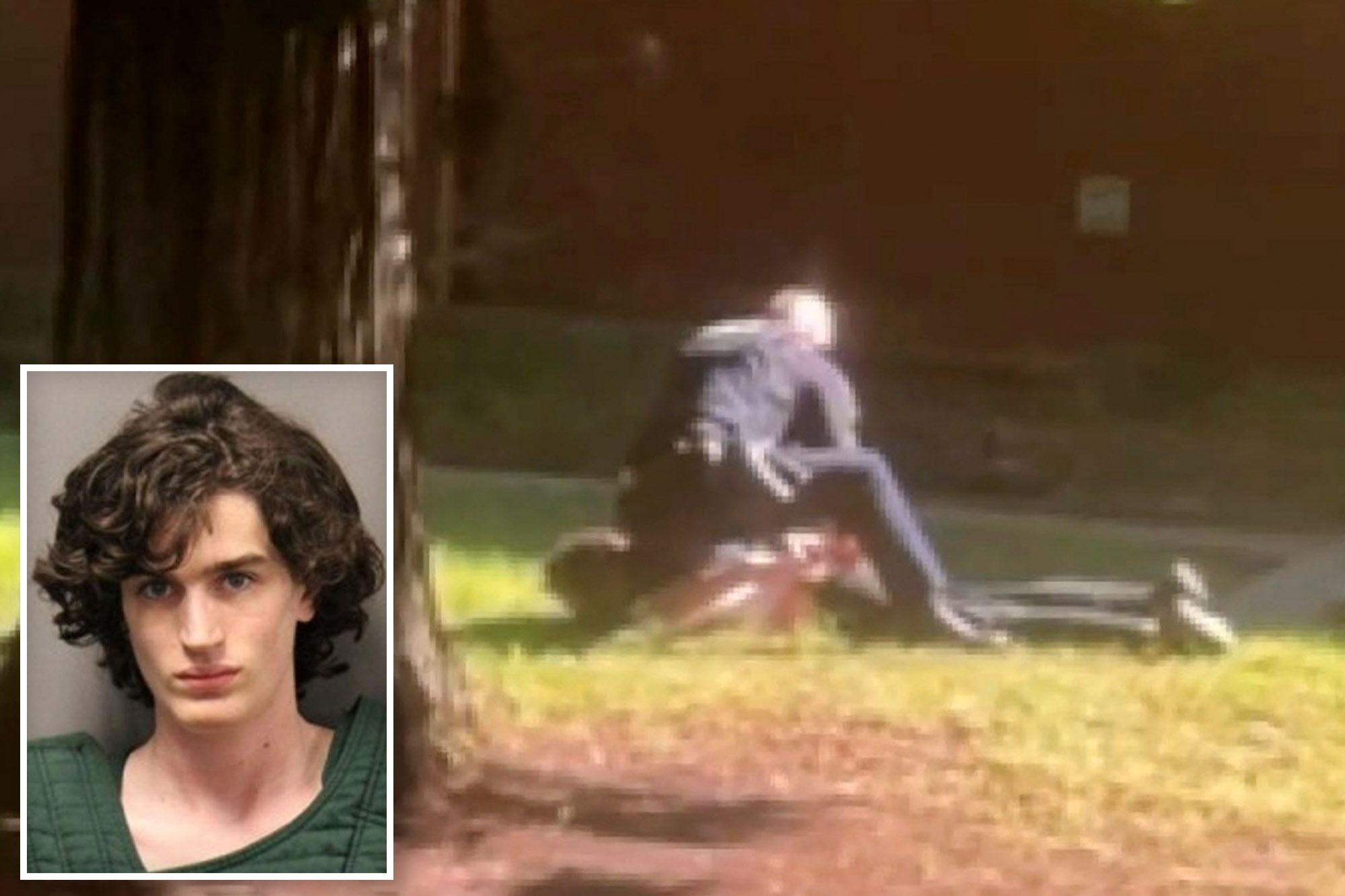 Twisted two-word message accused California library gunman had on his T ...
