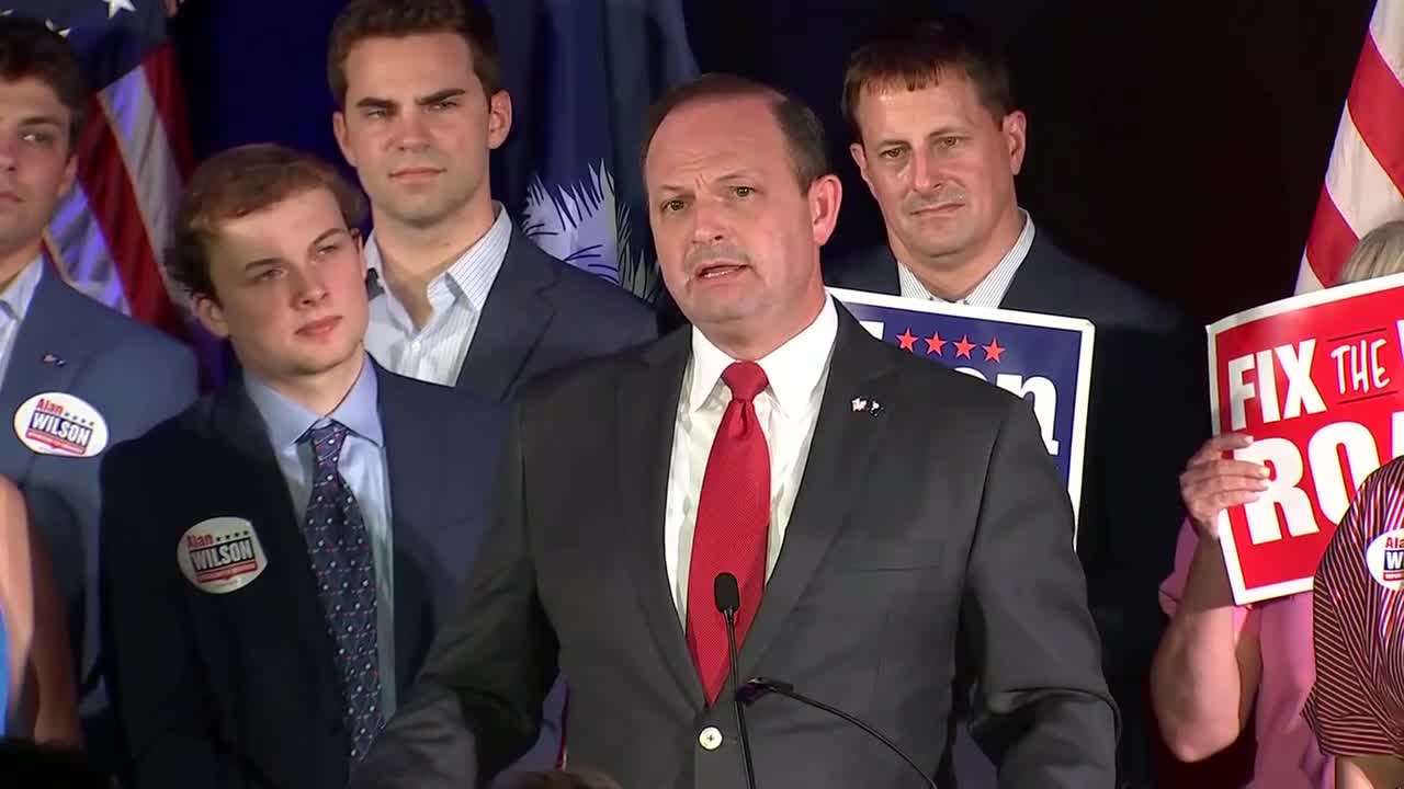 Alan Wilson addresses supporters after winning South Carolina GOP ...