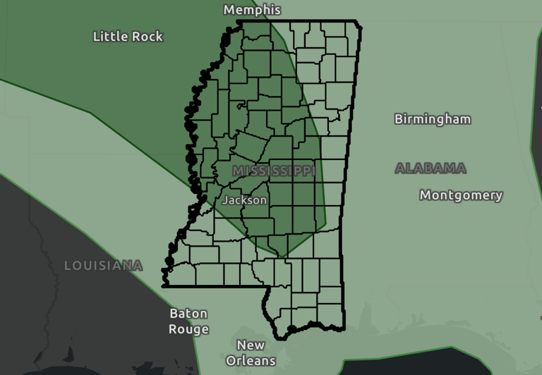Severe storms with hail, strong winds possible Wednesday in Mississippi