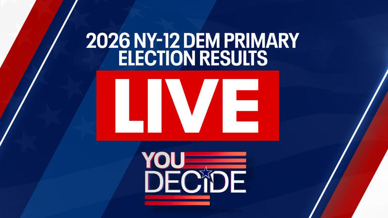 Live NY-12 Democratic primary election results 2026