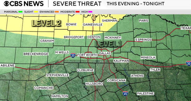 Rain chances and high pressure build as temperatures rise in North Texas