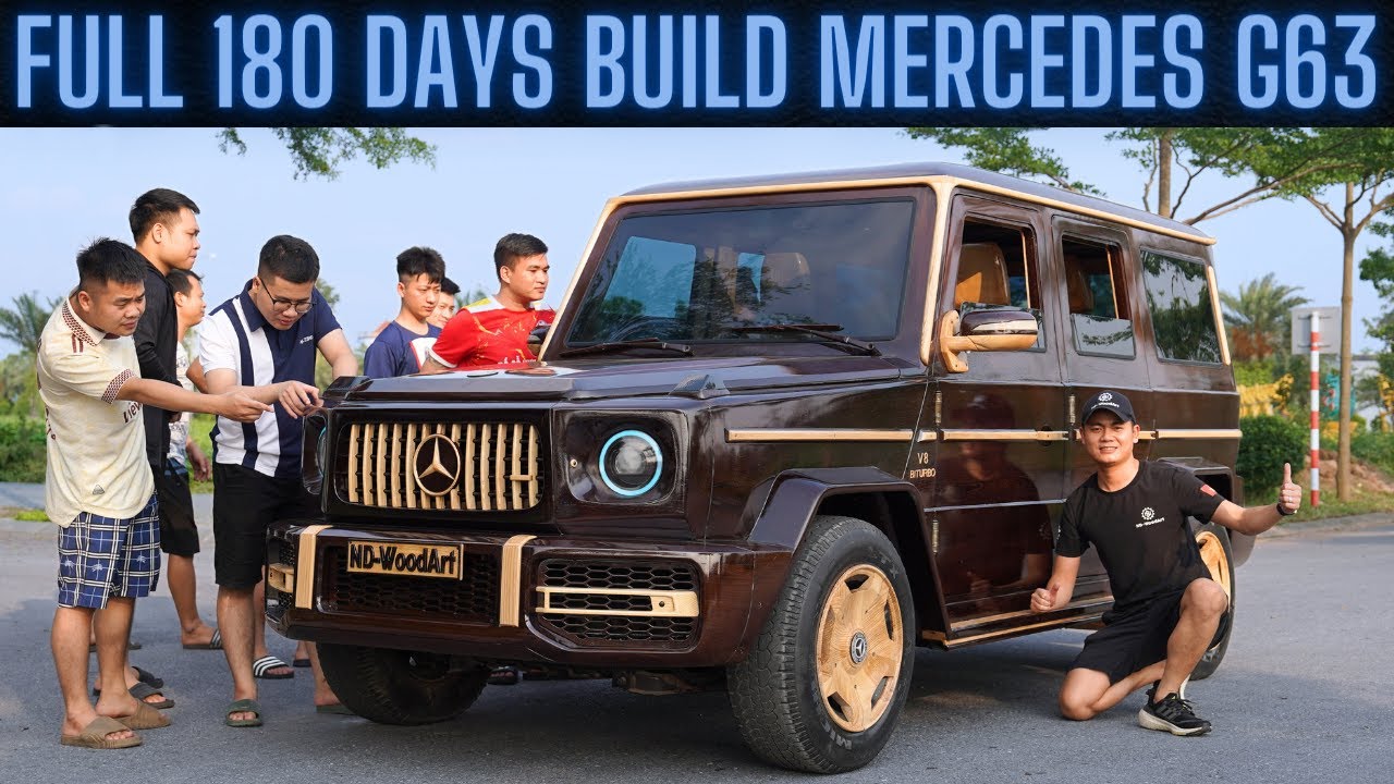 Transforming scrap into a wooden Mercedes G-Wagon: Ultimate DIY car build!