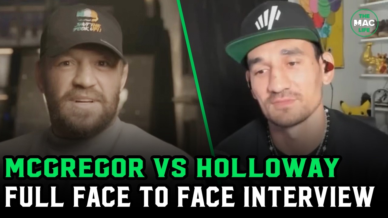 Conor McGregor vs. Max Holloway full face 2 face (8 minute version)