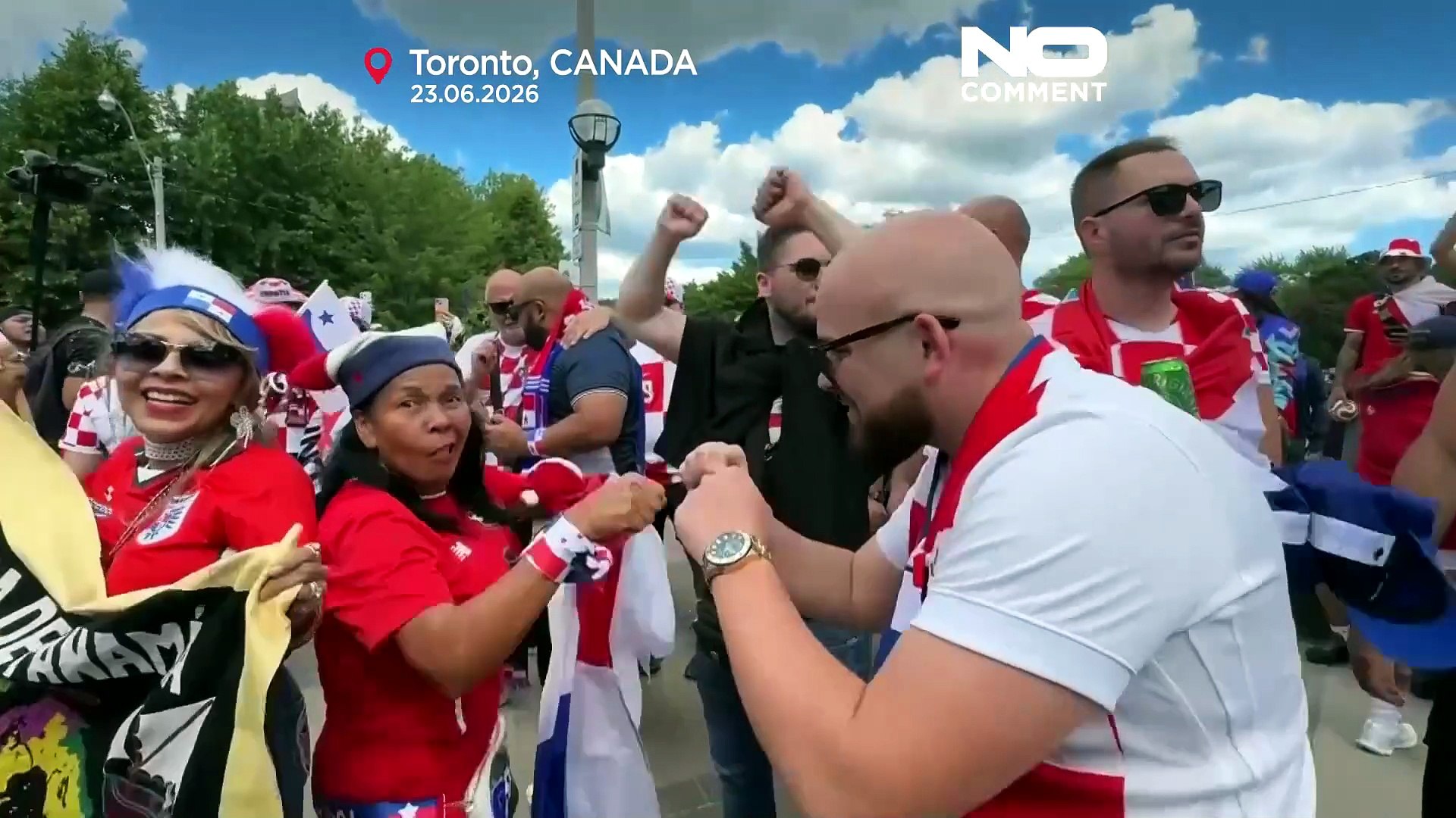 Toronto, le strade si riempiono di tifosi di Panama e Croazia