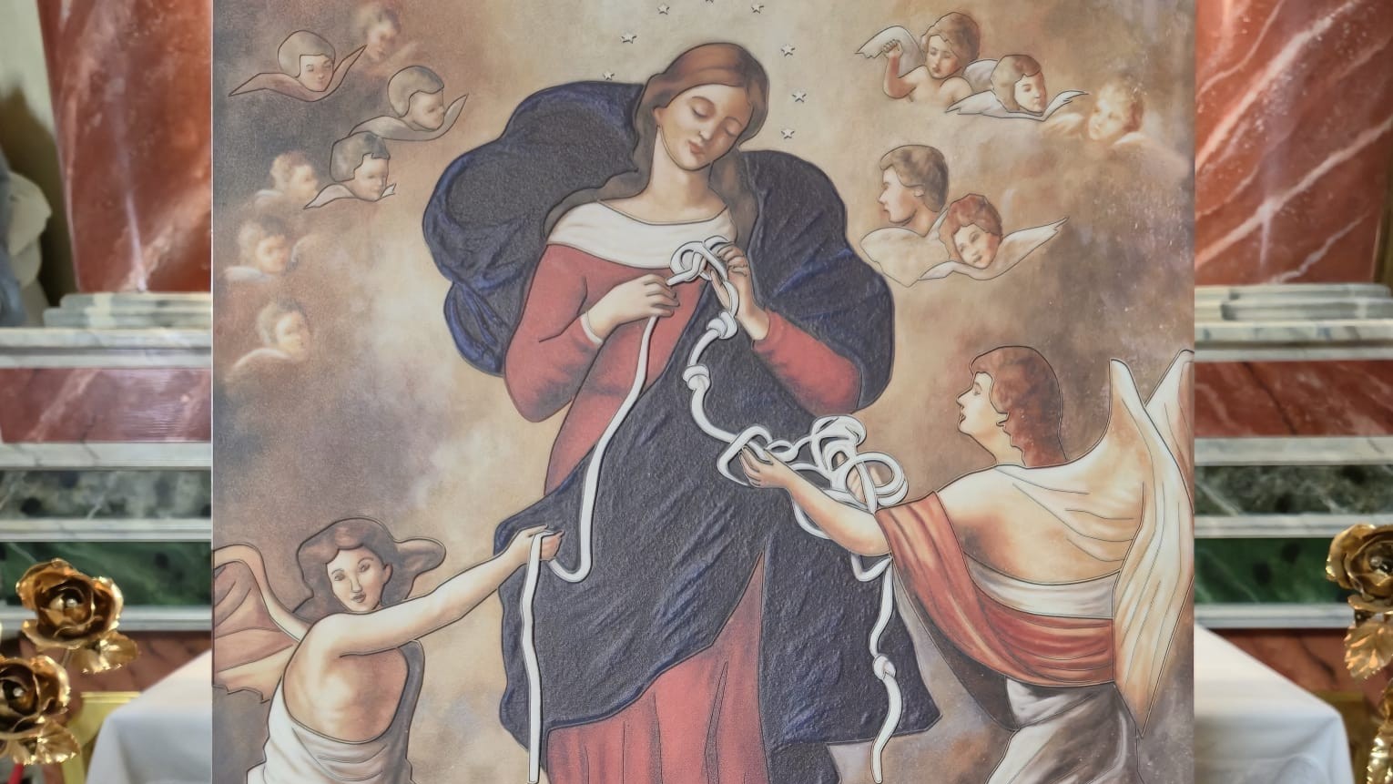Maria che scioglie i nodi per i non vedenti: il quadro a Napoli, un ...
