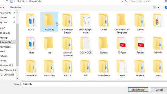 Files to pick from for the taskbar folder