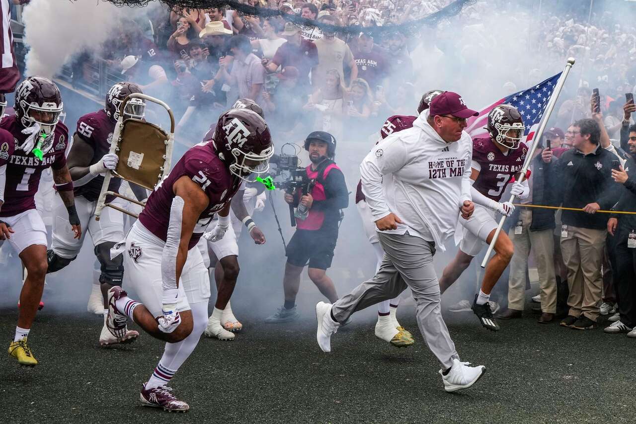 Texas A&M's Mike Elko explains what he learned from CFP loss, meaning of UT rivalry, more
