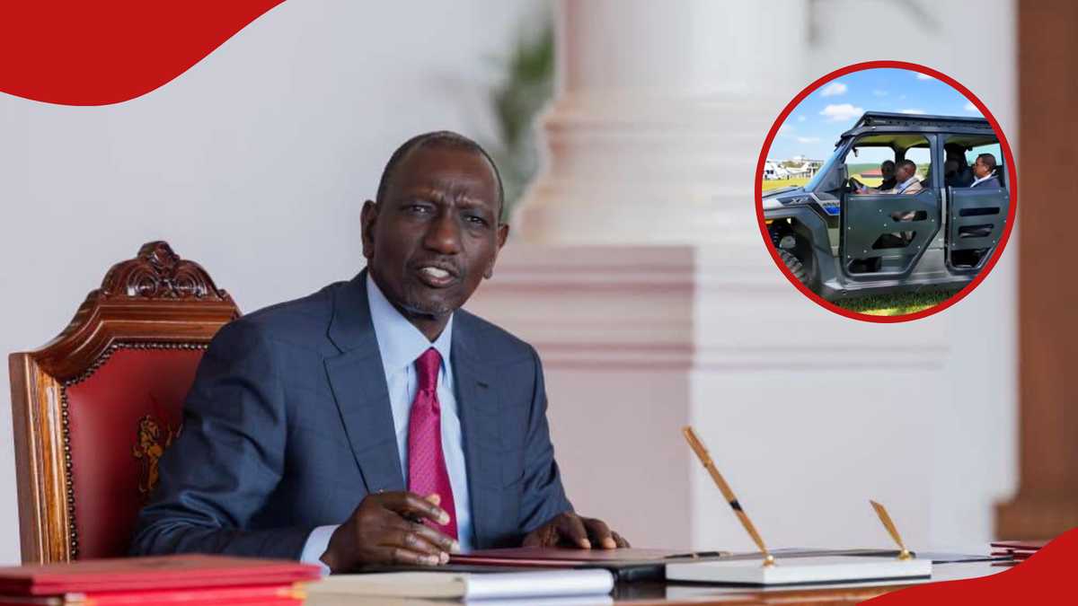 Video of William Ruto driving Somalia's president in Polaris XPEDITION ...