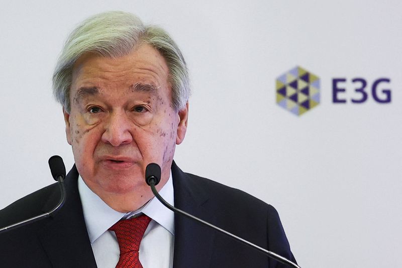 UN chief urges finance ministers to prioritise climate risk management