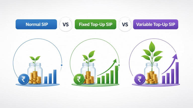 Normal SIP, fixed top-up SIP, or variable top-up SIP: Which approach ...