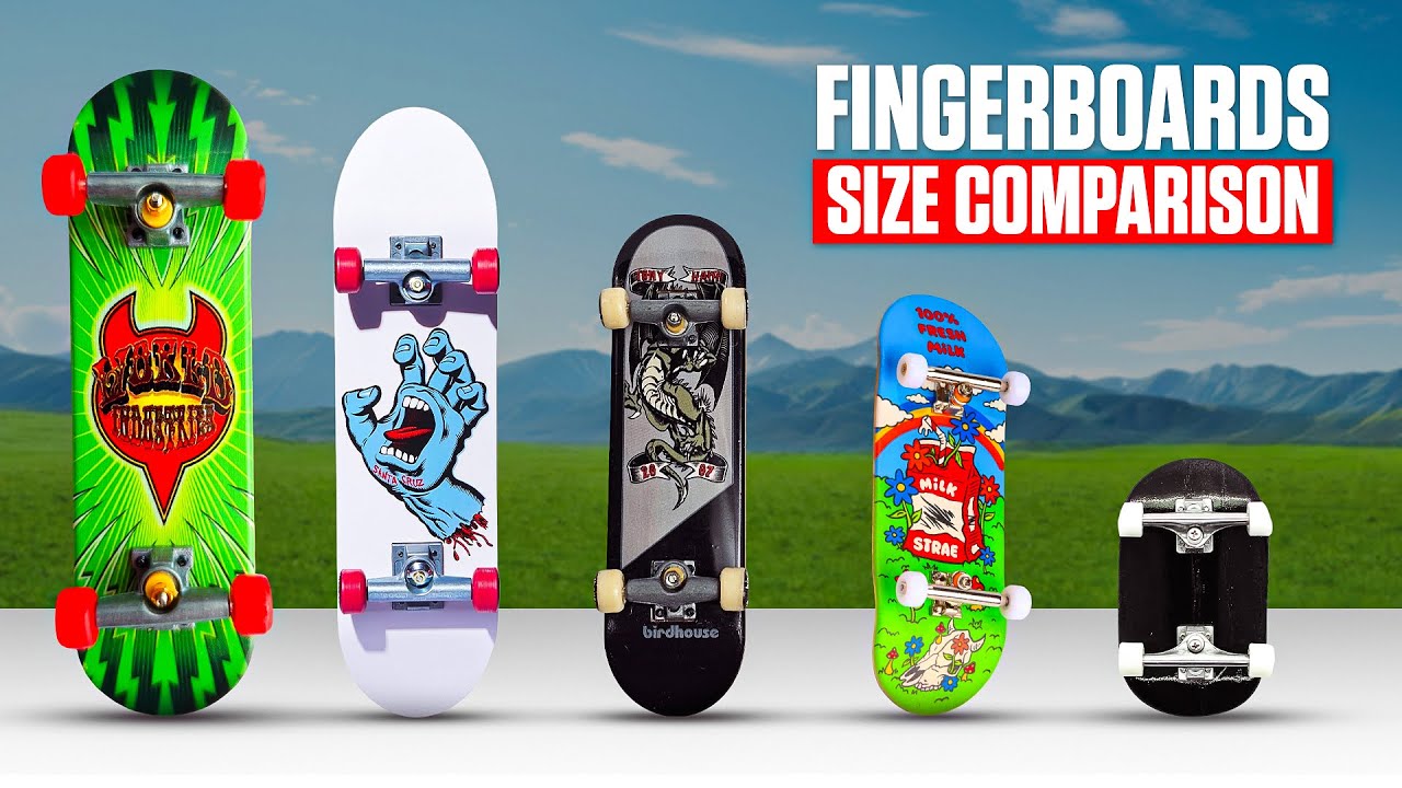 Smallest vs biggest fingerboard size comparison and challenge test