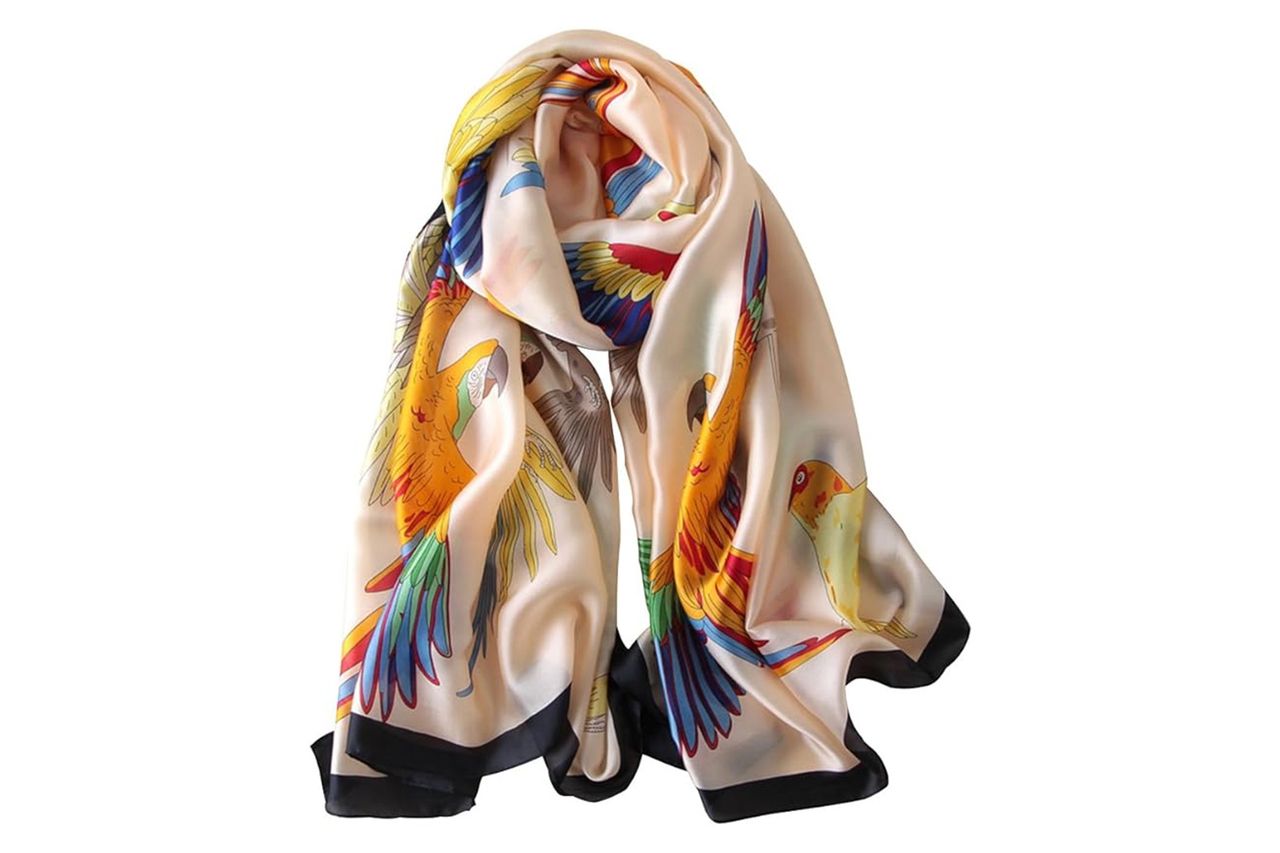 NUWEERIR Womens 100% Large Mulberry Silk Scarf