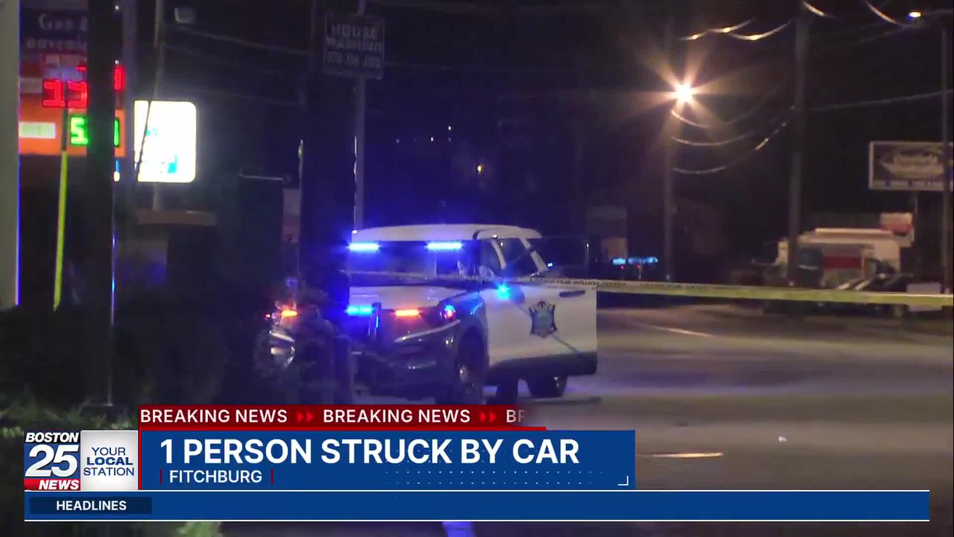 Pedestrian flown to hospital after being struck by car in Fitchburg