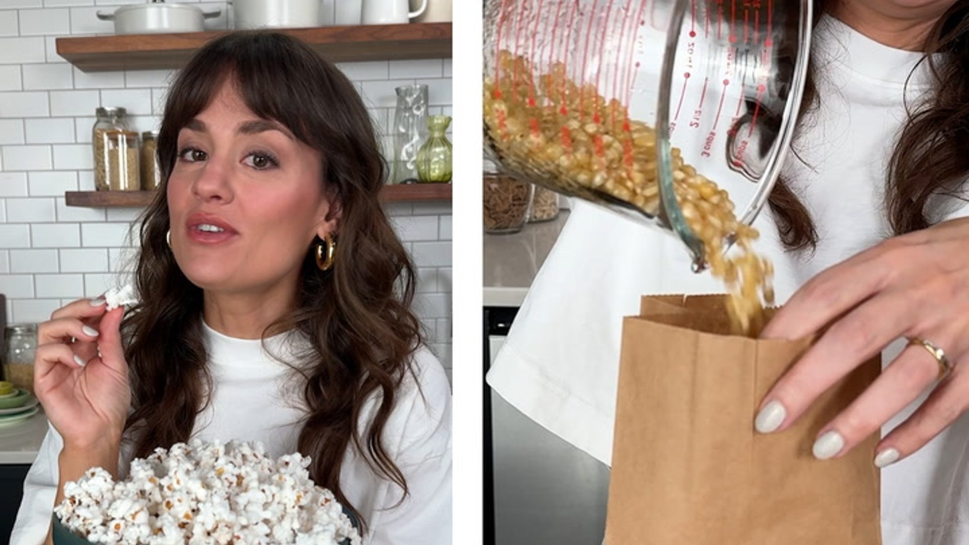 How to make popcorn in a brown paper bag