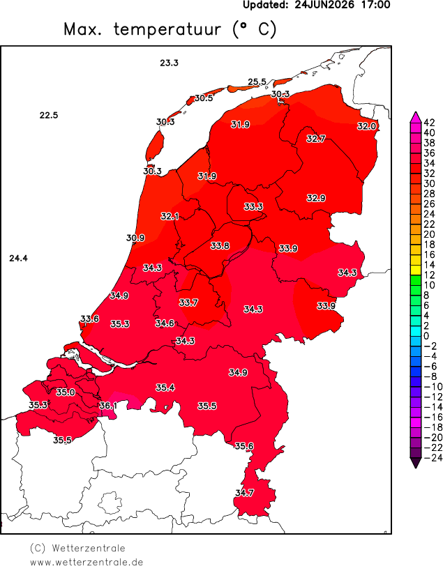 Voor het eerst in juni tropisch warm door heel Nederland