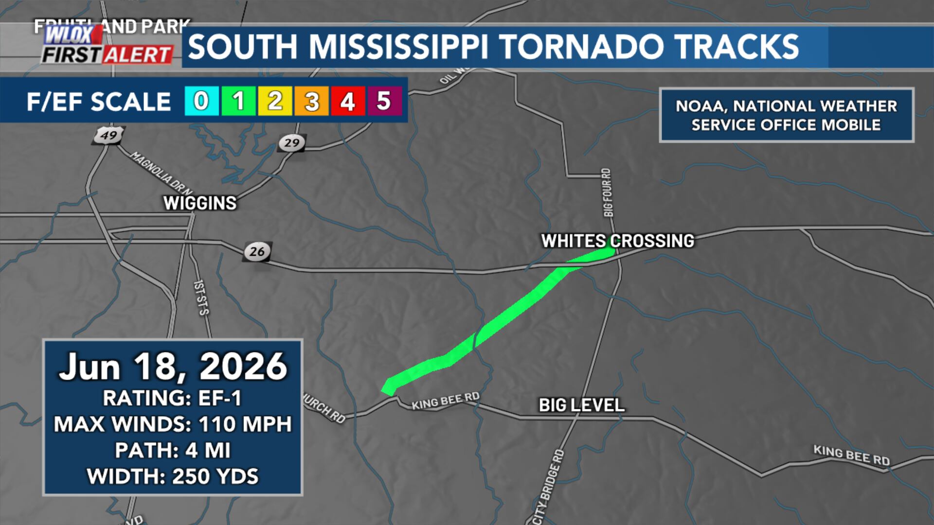 NWS confirms five tornadoes in South Mississippi spawned by Arthur; 22 ...