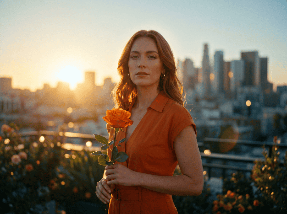 5. Orange Rose – Confidence