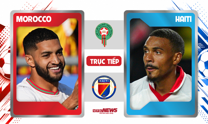 Trực tiếp bóng đá Morocco vs Haiti 5h ngày 25/6, bảng C World Cup 2026