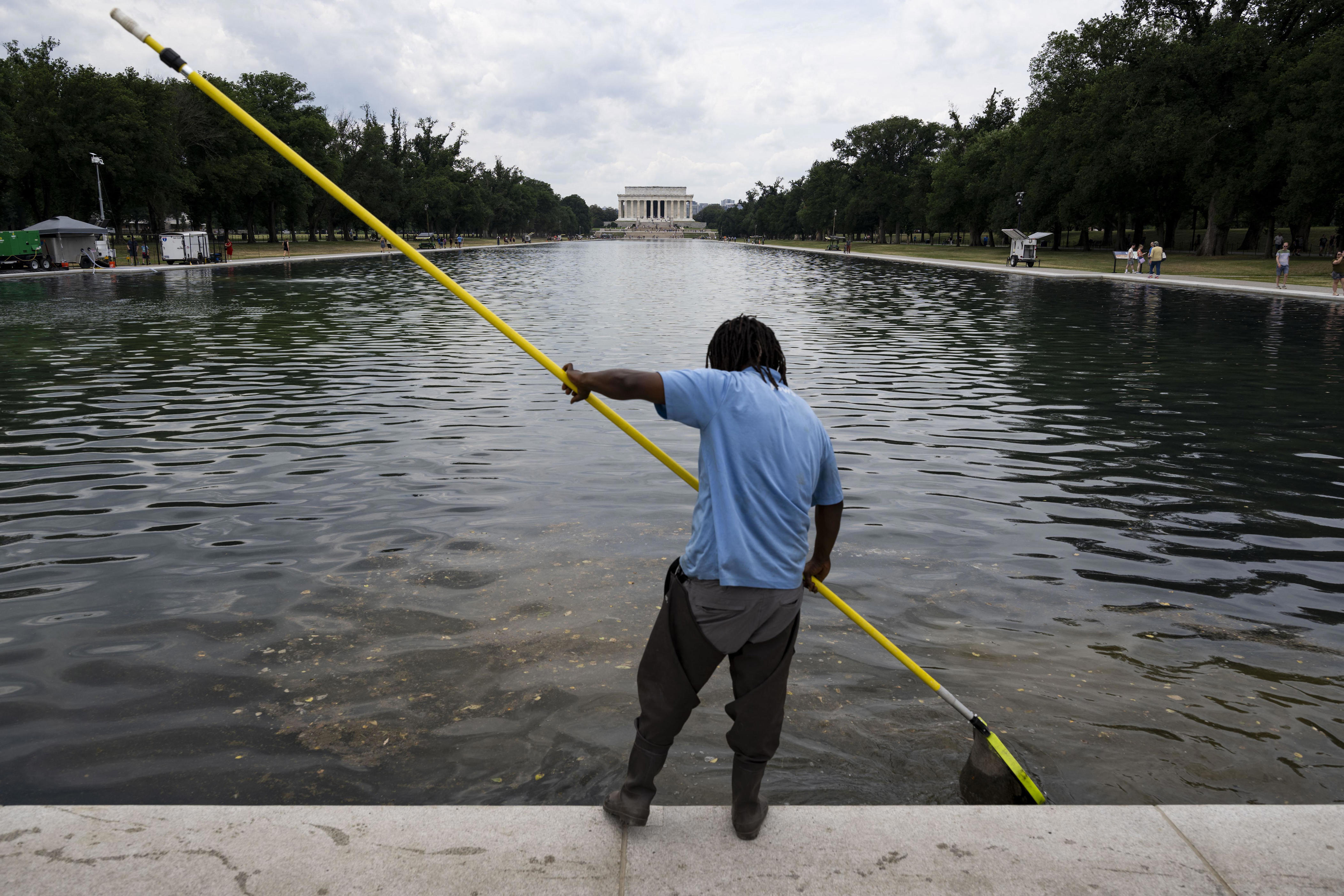 Trump says 'permanent repair' of Reflecting Pool will begin around July 4th