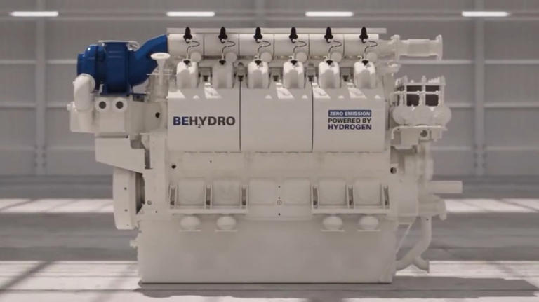 World's first 100% hydrogen marine engine is one step closer to being ...