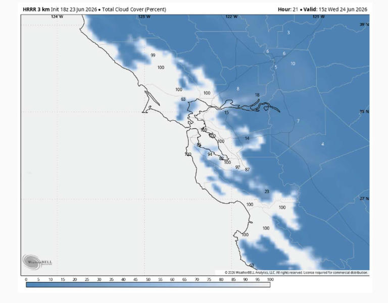 Wednesday's Bay Area fog will expose a common forecast-app problem