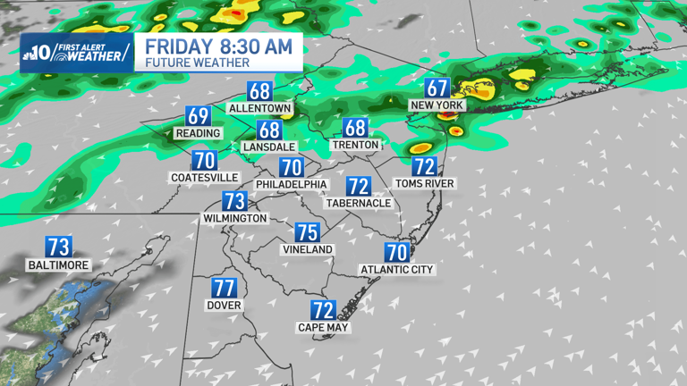 Pleasant weather then rain as we approach the weekend