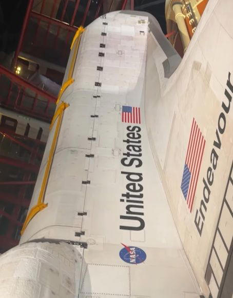 Science Center unveils vertical shuttle display