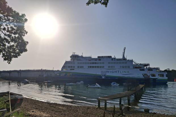 Wightlink services delayed after person 'encroaches' onto linkspan