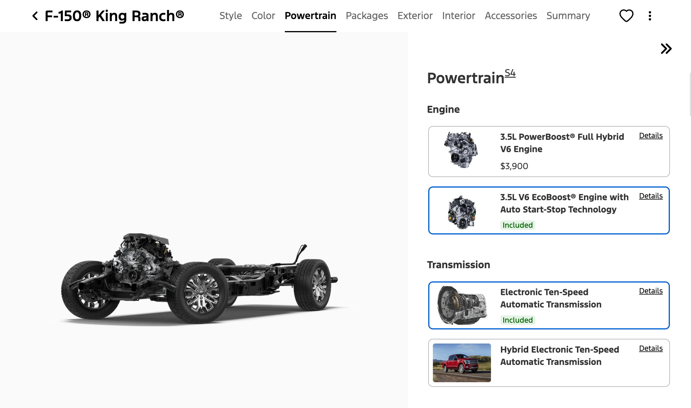 Ford F-150 online configurator