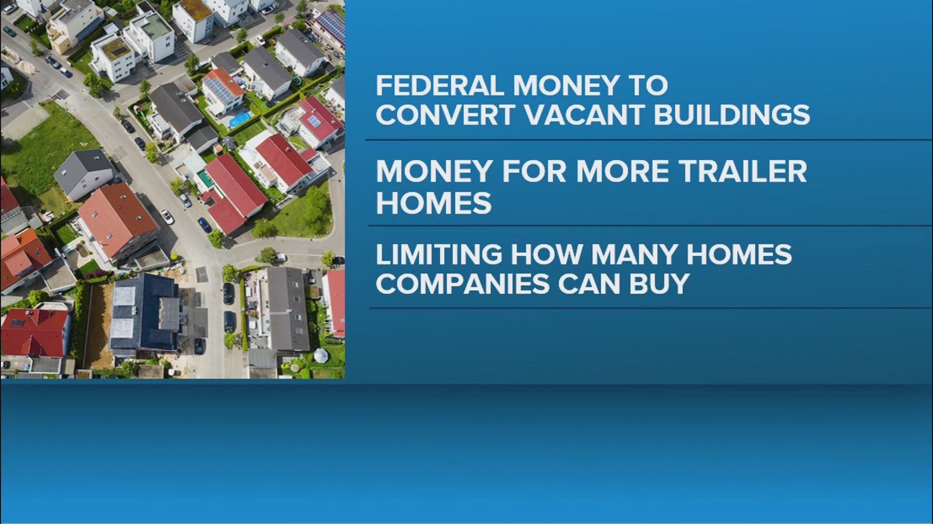 President Trump blocks affordable housing bill | 2 Wants to Know